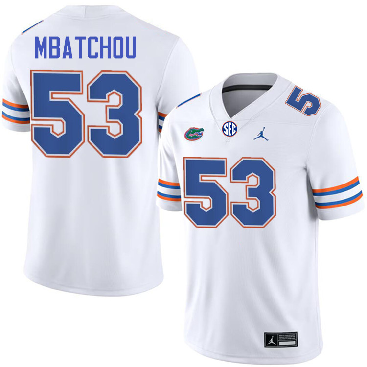 Joseph Mbatchou Florida Jersey,Florida Gators #53 Joseph Mbatchou Uniforms,Jersey Youth-White